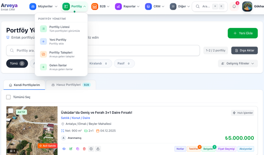 Yapay Zeka Destekli Emlak Yönetimi: Arveya ile Ofisinizin Dijital Gücünü Keşfedin